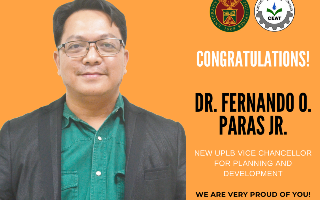 Dr. Fernando O. Paras – New UPLB Vice Chancellor for Planning and Development