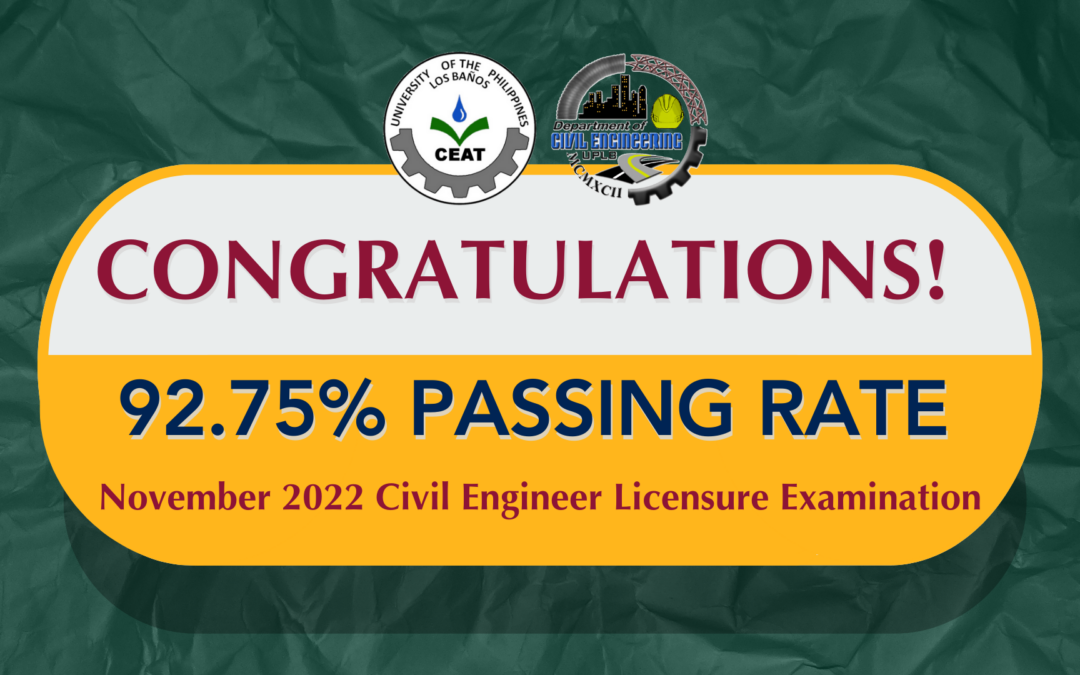 CONGRATULATIONS TO ALL NEW CIVIL ENGINEERS!