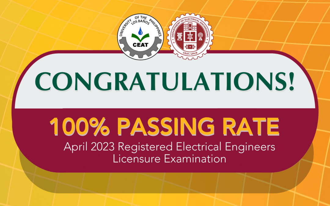 CONGRATULATIONS NEW ELECTRICAL ENGINEERS!CEATUPLB